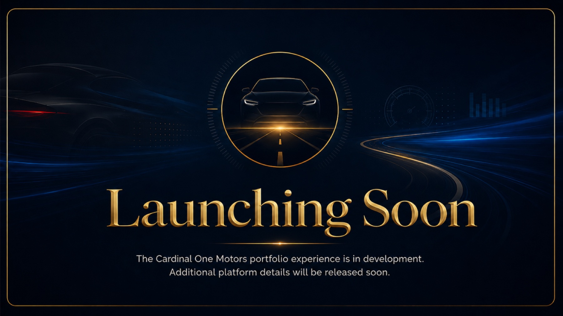 Cardinal One Motors launching soon